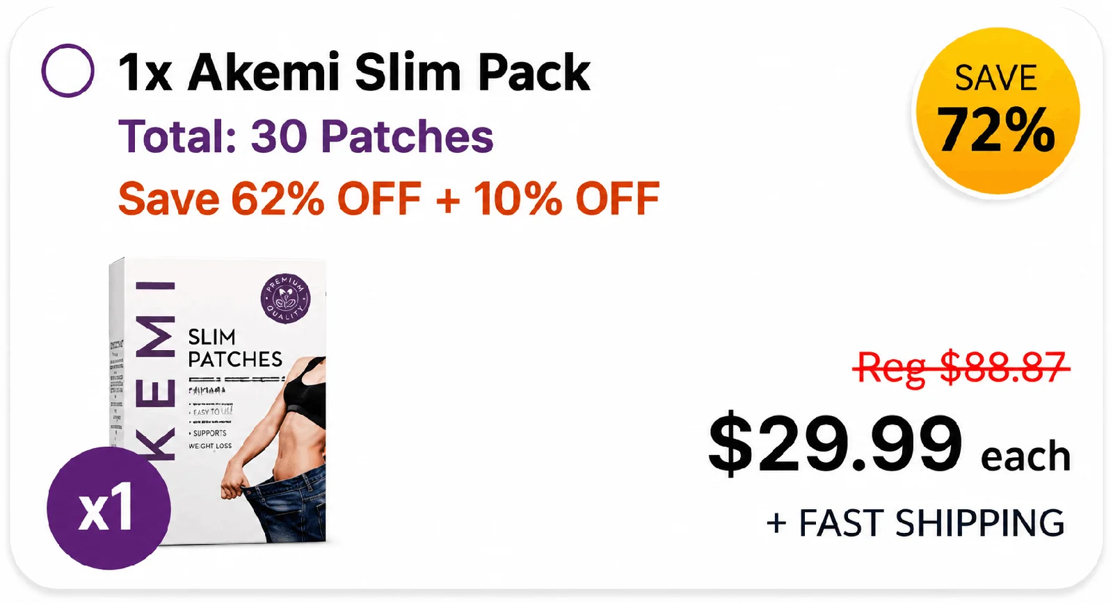 akemi slim patch unit 1